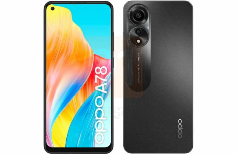 Oppo A78 4G Key Specs Reveal