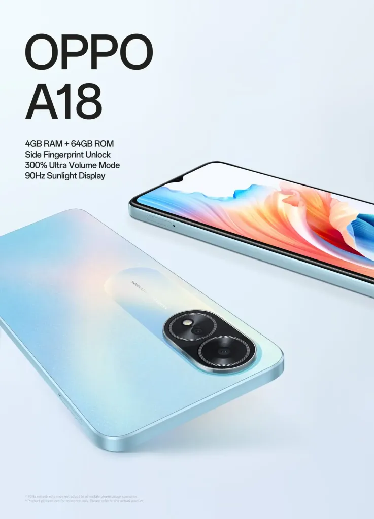 Oppo A18 Specs and Design Update