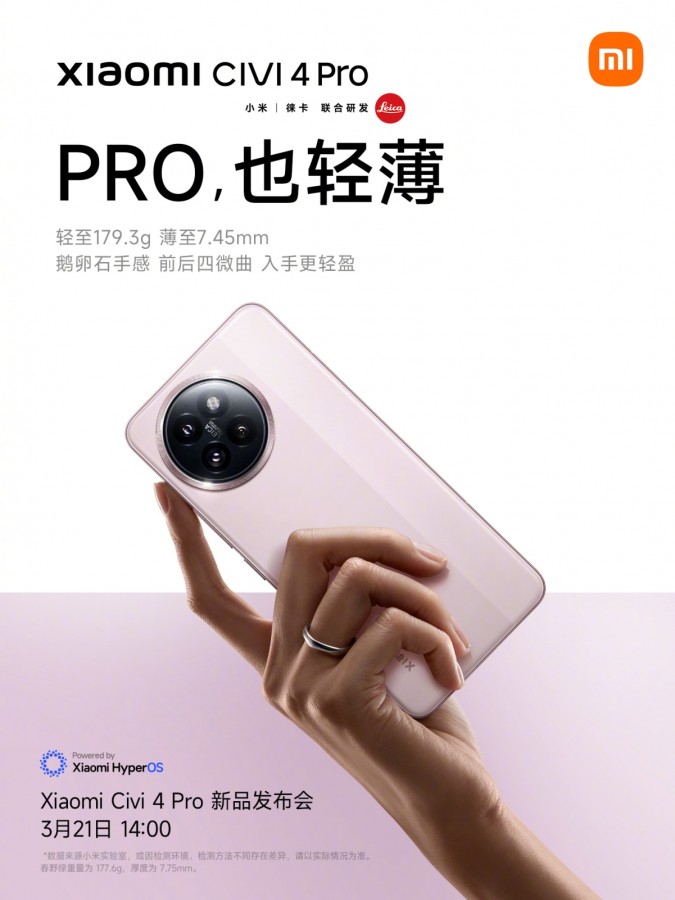 Xiaomi Civi 4 Pro  	    
Xiaomi Civi 4 Pro   OS
Xiaomi Civi 4 Pro   chipset  
Xiaomi Civi 4 Pro   price in Pakistan
Xiaomi Civi 4 Pro   release date in Pakistan
Xiaomi Civi 4 Pro   launch date in Pakistan
Xiaomi Civi 4 Pro   specs
Xiaomi Civi 4 Pro   colors
Xiaomi Civi 4 Pro   features
Xiaomi Civi 4 Pro   details`
Xiaomi Civi 4 Pro   images
Xiaomi Civi 4 Pro   pics
Xiaomi Civi 4 Pro   live photos
Xiaomi Civi 4 Pro   hands-on images
Xiaomi Civi 4 Pro   RAM
Xiaomi Civi 4 Pro   camera
Xiaomi Civi 4 Pro   battery
Xiaomi Civi 4 Pro   memory
Xiaomi Civi 4 Pro   capacity
Xiaomi Civi 4 Pro   display
Xiaomi Civi 4 Pro   screen
Xiaomi Civi 4 Pro   storage
Xiaomi Civi 4 Pro   design
Xiaomi Civi 4 Pro   new model
Xiaomi Civi 4 Pro   update
Xiaomi Civi 4 Pro   unboxing
Xiaomi Civi 4 Pro   news
Xiaomi Civi 4 Pro   reviews
Xiaomi Civi 4 Pro to Launch with Snapdragon 8s Gen 3